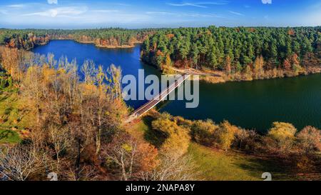 Olsztyn - Długie-See Stockfoto