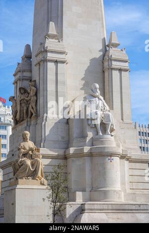 Plaza de España. Madrid, Spanien. Stockfoto