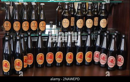 Vintage Bottles from Banks Brewery Mild Ale & Guinness Beers and Ale Stockfoto