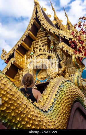 Wat Saeng Kaeo Phothiyan in Chiang Rai (Thailand) Stockfoto