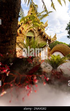 Wat Saeng Kaeo Phothiyan in Chiang Rai (Thailand) Stockfoto