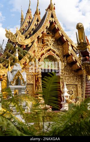 Wat Saeng Kaeo Phothiyan in Chiang Rai (Thailand) Stockfoto