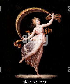 Antonio Canova. Gemälde mit dem Titel "Dancer Holding Veil, Turning to the right" vom italienischen neoklassischen Bildhauer und Maler Antonio Canova (1757-1822), Temperer, c. 1798-99 Stockfoto