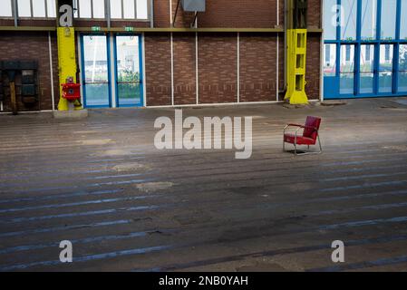 Amsterdam, Niederlande - 01. Juli 2022: Bilder von Workshops und Ateliers in Kunststad oder der Stadt der Kunst in NDSM Wharf am Ufer des IJ Stockfoto