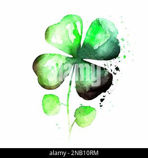 Halodete Lucky In Love Banner, St. Patrick's Day & Hochzeitsdeko - 2,4 M, Grün Glitzer, Vierblättriges Kleeblatt