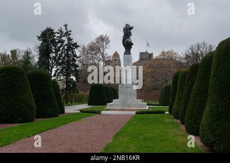 Denkmal der Dankbarkeit an Frankreich für Hilfe im Ersten Weltkrieg, im Kalemegdan-Park in Belgrad Stockfoto