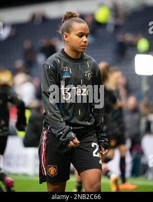 London, Großbritannien. 12. Februar 2023. London, England, Februar 12. 2023 Super League-Spiel der Damen zwischen Tottenham Hotspur und Manchester United im Tottenham Hotspur Stadium, England. (Daniela Torres/SPP) Kredit: SPP Sport Press Photo. Alamy Live News Stockfoto