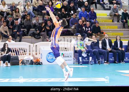 Palasport, Cisterna, Italien, 11. Februar 2023, Filippo Federici (VeroVolley Monza) während Top Volley Cisterna vs Vero Volley Monza - Volleyball Ital Stockfoto