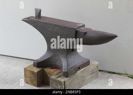 Antique 1800er Peter Wright Anvil ENGLAND - Made 1830 bis 1852 Stockfoto