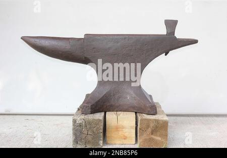 Antique 1800er Peter Wright Anvil ENGLAND - Made 1830 bis 1852 Stockfoto