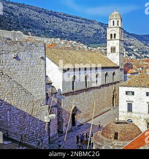 Franziskaner Kirche und Kloster in Dubrovnik, Kroatien Stockfoto