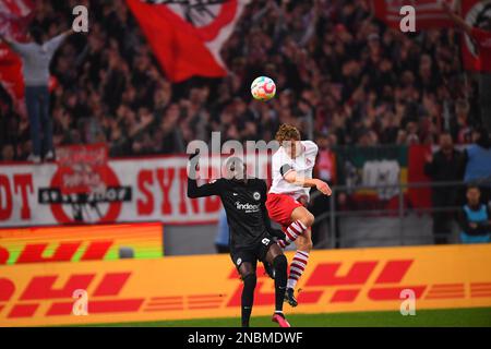 KÖLN, DEUTSCHLAND - 12.02.23: Das Spiel von 1. Bundesliga 1. FC Köln gegen Eintracht Frankfurt im Rhein Energie Stadion Stockfoto