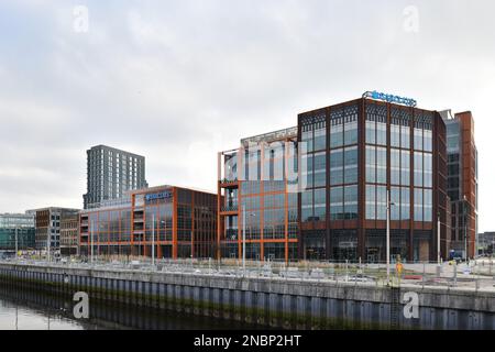 Glasgow Scotland, Vereinigtes Königreich, 13. Februar 2023. Barclays Clyde Place Credit sst/alamy Live News Stockfoto