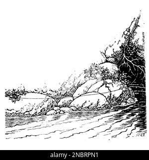 Irene's Hinweis Teil II aus dem Buch " die Prinzessin und der Kobold " von George MacDonald ; illustriert mit Strichzeichnungen und Farbtafeln von Charles Folkard. Stockfoto