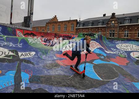 Brüssel, Bruxelles, Brussel, offiziell ist die Region Brüssel-Hauptstadt eine Region Belgiens, die sich aus 19 Gemeinden zusammensetzt Stockfoto