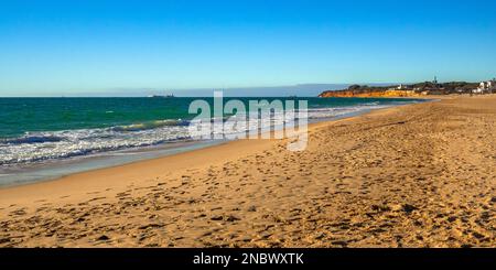Strand von la Barrosa, Playa de la Barrosa, Chiclana de la Frontera, Cádiz, Andalucía, Spanien, Europa Stockfoto
