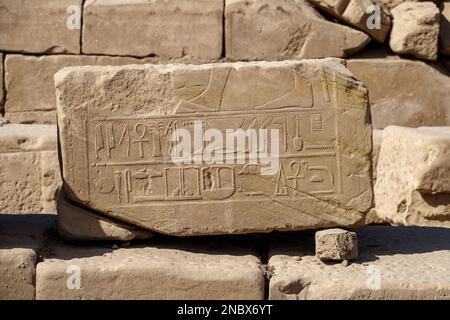 Das Bezirk Mut, im Tempel von Karnak, Luxor, Ägypten Stockfoto