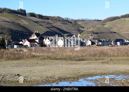 Hochwasserschäden in Dernau an der Ahr, mehr als ein Jahr später immer noch sichtbar Stockfoto