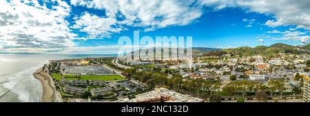 Ventura Kalifornien. Strandpier. Panoramablick aus der Luft Stockfoto