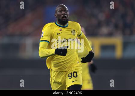 Genua, Italien, 13. Februar 2023. Romelu Lukaku vom FC Internazionale während des Spiels der Serie A in Luigi Ferraris, Genua. Der Bildausdruck sollte lauten: Jonathan Moscrop/Sportimage Stockfoto