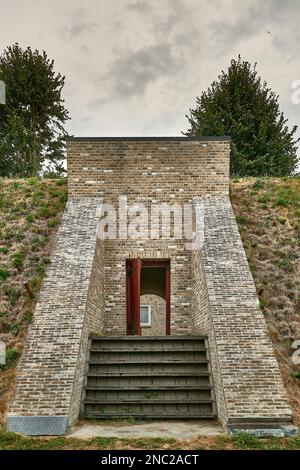 Idyllisches niederländisches Festungsdorf bourtange im Sommer Stockfoto