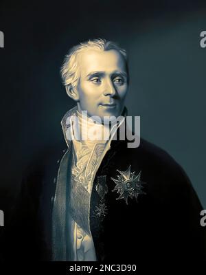 Pierre-Simon Marquis de Laplace, 1749-1827, französischer Physiker, Astronom und Mathematiker, digital verändert Stockfoto