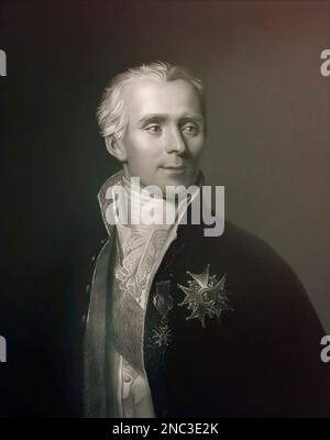 Pierre-Simon Marquis de Laplace, 1749-1827, französischer Physiker, Astronom und Mathematiker, digital verändert Stockfoto
