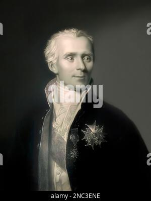 Pierre-Simon Marquis de Laplace, 1749-1827, französischer Physiker, Astronom und Mathematiker, digital verändert Stockfoto