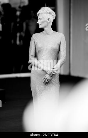 Venedig, Venedig, Italien, 06. September 2022, Tilda Swinton nimmt am Venedig Film Festival 2022 Teil (Foto: Giovanna Onofri) Stockfoto