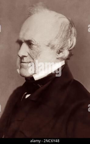 Sir Charles Lyell, 1. Baronet FRS (1797-1875) war ein britischer Rechtsanwalt und dem führenden Geologen seiner Zeit. Er ist bekannt für sein Buch Principles of Geology, die das Konzept des Aktualismus populär. (Foto von Elliott & Fry, c1869) Stockfoto