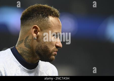 Paris, Frankreich, 14. Februar 2023, Julien Mattia / Le Pictorium - PSG - Bayern München - 14 16/2/2023 - Frankreich / Ile-de-France (Region) / Paris - Neymar Jr während des Spiels der Champions League 2023 zwischen PSG und Bayern München im Parc des Princes in Paris am 14. Februar 2023 Stockfoto