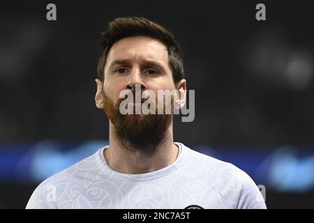 Paris, Frankreich, 14. Februar 2023, Julien Mattia / Le Pictorium - PSG - Bayern München - 14 16/2/2023 - Frankreich / Ile-de-France (Region) / Paris - Lionel Messi während des Spiels der Champions League 2023 zwischen PSG und Bayern München im Parc des Princes in Paris am 14. Februar 2023 Stockfoto