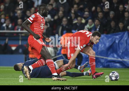 Paris, Frankreich, 14. Februar 2023, Julien Mattia / Le Pictorium - PSG - Bayern München - 14 16/2/2023 - Frankreich / Ile-de-France (Region) / Paris - Benjamin Pavard während des Spiels der Champions League 2023 zwischen PSG und Bayern München im Parc des Princes in Paris am 14. Februar 2023 Stockfoto