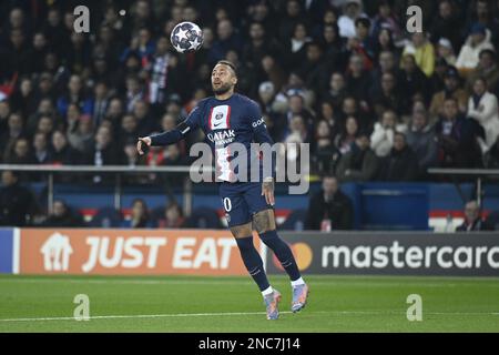 Paris, Frankreich, 14. Februar 2023, Julien Mattia / Le Pictorium - PSG - Bayern München - 14 16/2/2023 - Frankreich / Ile-de-France (Region) / Paris - Neymar Jr während des Spiels der Champions League 2023 zwischen PSG und Bayern München im Parc des Princes in Paris am 14. Februar 2023 Stockfoto