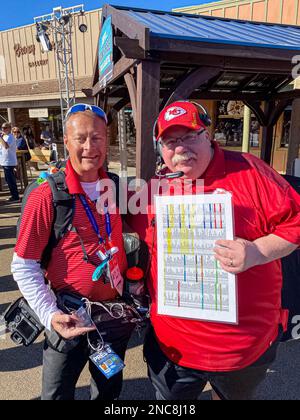 Die City of Scottsdale freut sich, das Debüt des historischen Old Town ESPN Main Street Tailgate anzukündigen, einem fünftägigen Fußball-Pre-Gam im Old-West-Stil Stockfoto