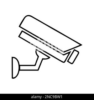 VIDEOÜBERWACHUNG, CCTV-KAMERA, SYMBOL Stock Vektor