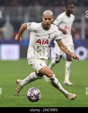 Tottenham Hotspur's Richarlison während der UEFA Champions League-Runde von 16 ersten Spielbeinen im San Siro Stadium, Mailand, Italien. Foto: Dienstag, 14. Februar 2023. Stockfoto