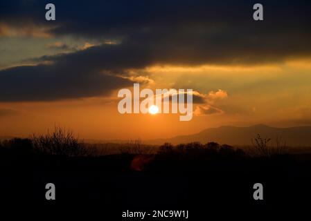 Pentland Hills Edinburgh Sonnenaufgang Stockfoto