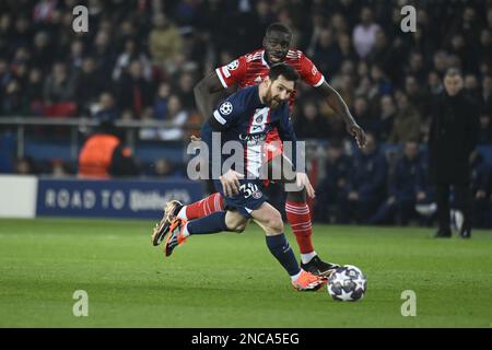 Paris, Frankreich, 14. Februar 2023, Julien Mattia / Le Pictorium - PSG - Bayern München - 14 16/2/2023 - Frankreich / Ile-de-France (Region) / Paris - Lionel Messi während des Spiels der Champions League 2023 zwischen PSG und Bayern München im Parc des Princes in Paris am 14. Februar 2023 Stockfoto