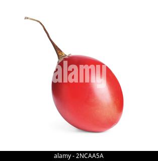 Köstlicher reifer Tamarillo, isoliert auf Weiß. Exotische Früchte Stockfoto