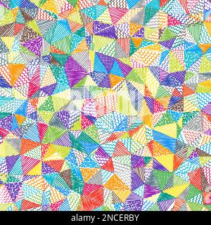 Niedriger Hintergrund für Polyskizzen. Erstaunliches quadratisches Muster. Kreativer abstrakter Hintergrund. Vektordarstellung. Stock Vektor