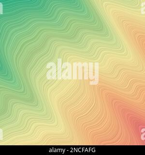 Abstraktes Waves-Banner. Faszinierender Hintergrund in Petrol und Pink. Kann als Cover, Flyer, Banner, Hintergrund verwendet werden. EPS10 Vektor. Stock Vektor