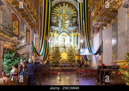 Czestochowa, Polen - 31. Dezember 2023: Innere des Klosters Jasna Gora in czestochowa. Religion Stockfoto