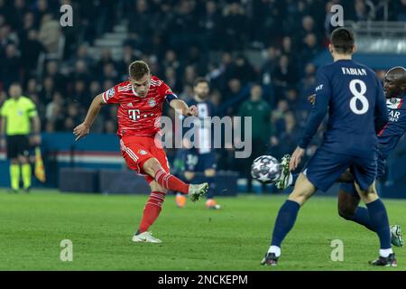 (C) Denis TRASFI / MAXPPP - à Boulogne-Billancourt au Parc des Princes le 14-02-2023 - UEFA Ligue des Champions, 8ème de finale aller - Paris Saint Ge Stockfoto