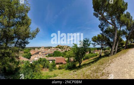 Blick auf Fort Saint-André vom Parc La Collinendes Mourgues Stockfoto