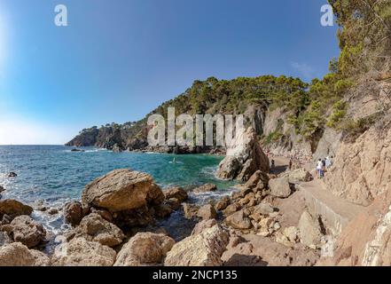 Cala el Golfet Strand Stockfoto