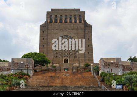 das afrikanische Denkmal von Voortrekker in Pretoria in Südafrika Stockfoto