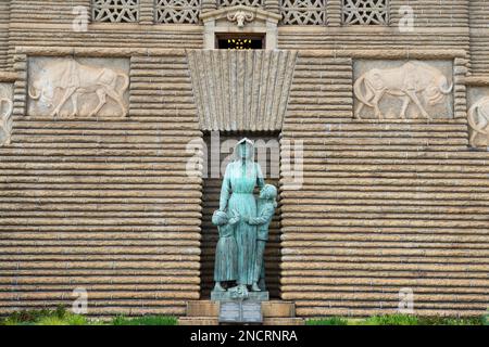 das afrikanische Denkmal von Voortrekker in Pretoria in Südafrika Stockfoto