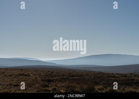 Blick auf North Pennine Moors von Upper Teesdale, County Durham Stockfoto