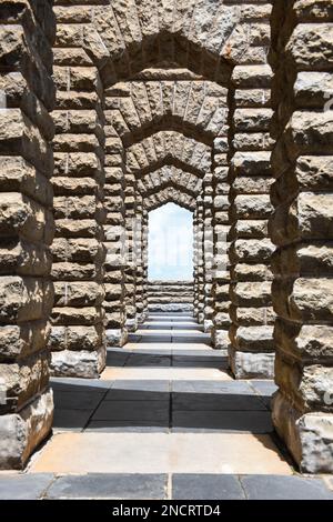 das afrikanische Denkmal von Voortrekker in Pretoria in Südafrika Stockfoto